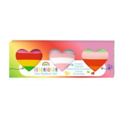 Regenboog gum hart 3 in set
