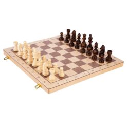 Schaakspel opklapbaar 47.5 cm x 47.5 cm