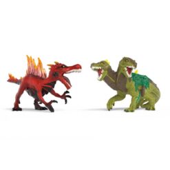Schleich 70835 Fire Saurian vs Jungle lizard