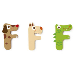 Scratch letter F Wolf
