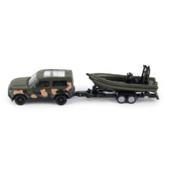 Siku 1765 Land Rover Defender met militaire reddingsboot.