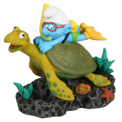 Smurfen onderwater schildpad