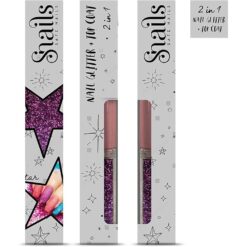 Snails nagel glitter en top coat paars