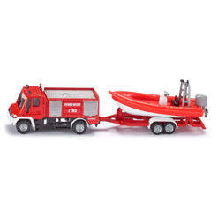 Unimog brandweer met aanhanger