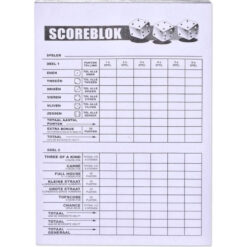 Yatzee scoreblok