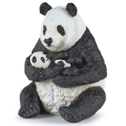 Zittende Panda met Jong