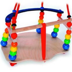 Babyschommel deluxe (naturel/regenboog)