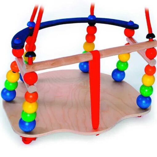 Babyschommel deluxe (naturel/regenboog)