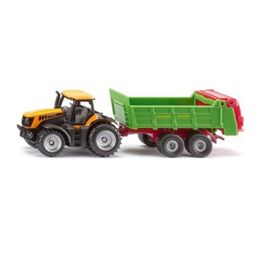 Siku 1133 JCB tractor met Strautmann universele strooier